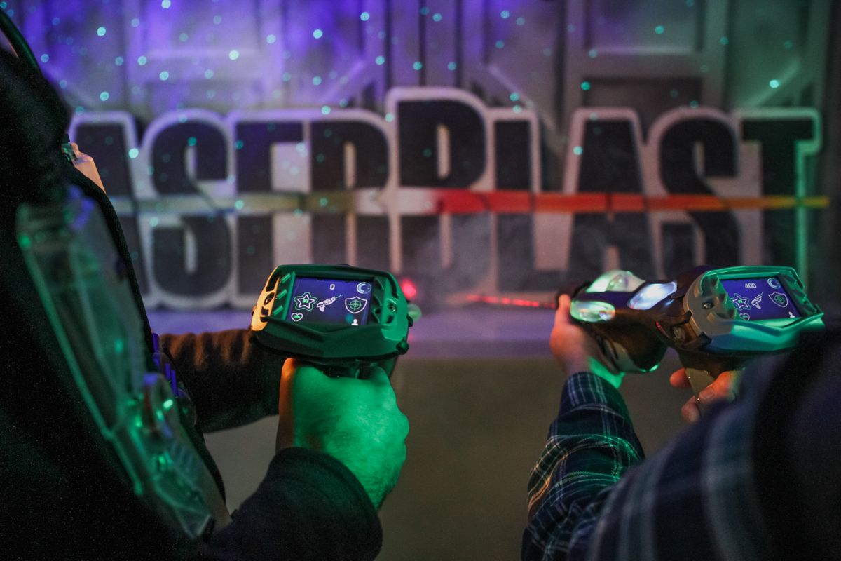 Laser tag no Parque Feliz